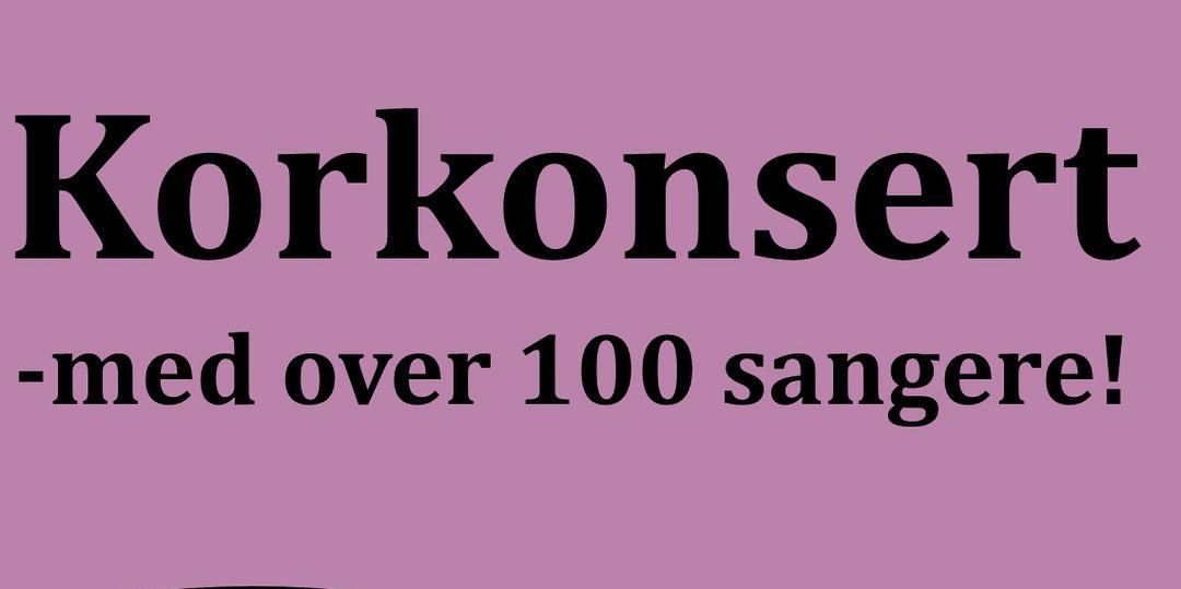 Bilde/illustrasjon for Korkonsert med over 100 sangere