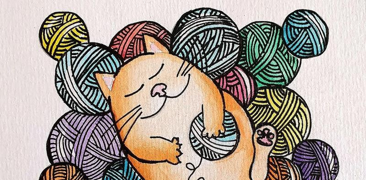 Bilde/illustrasjon for Garnkaféen - språkkafé med håndarbeid på Kulturbadet bibliotek Garnkaféen - språkkafé med håndarbeid på Kulturbadet bibliotek